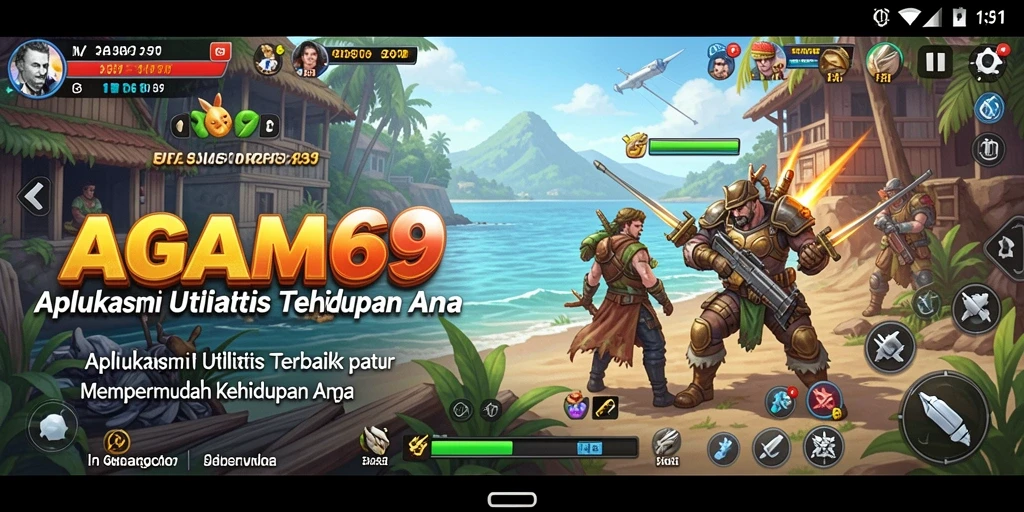 Screenshot utama AGAM69 menampilkan antarmuka intuitif aplikasi Utility.