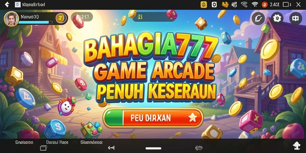 Screenshot utama BAHAGIA777 menampilkan gameplay seru dan menantang di dalam game Arcade.