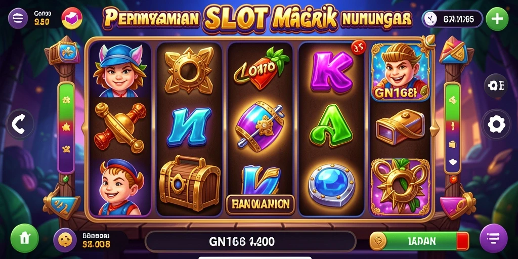Screenshot gameplay GN168 menampilkan keseruan putaran Slot.