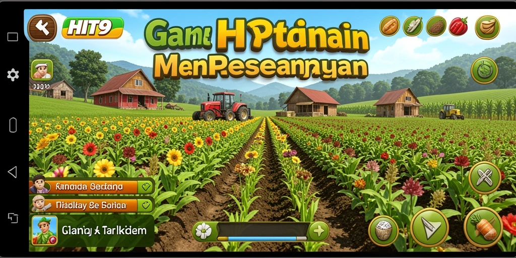 Gameplay HIT9 menampilkan proses bertani yang seru dan interaktif.
