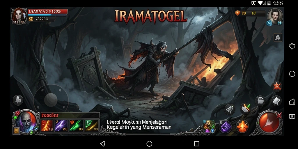 Gameplay menegangkan di IRAMATOGEL dengan suasana horror yang mendalam.