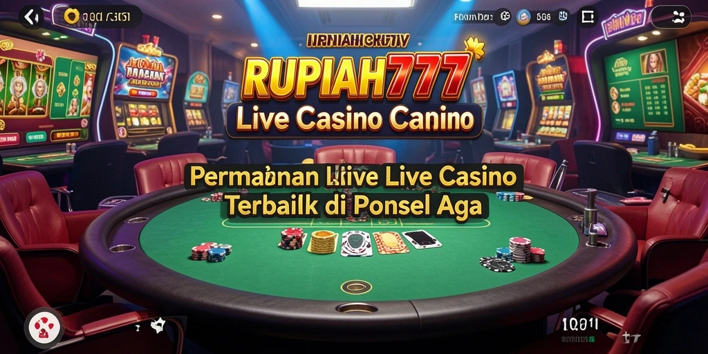 Tampilan gameplay RUPIAH777 Live Casino yang mengesankan dan interaktif.