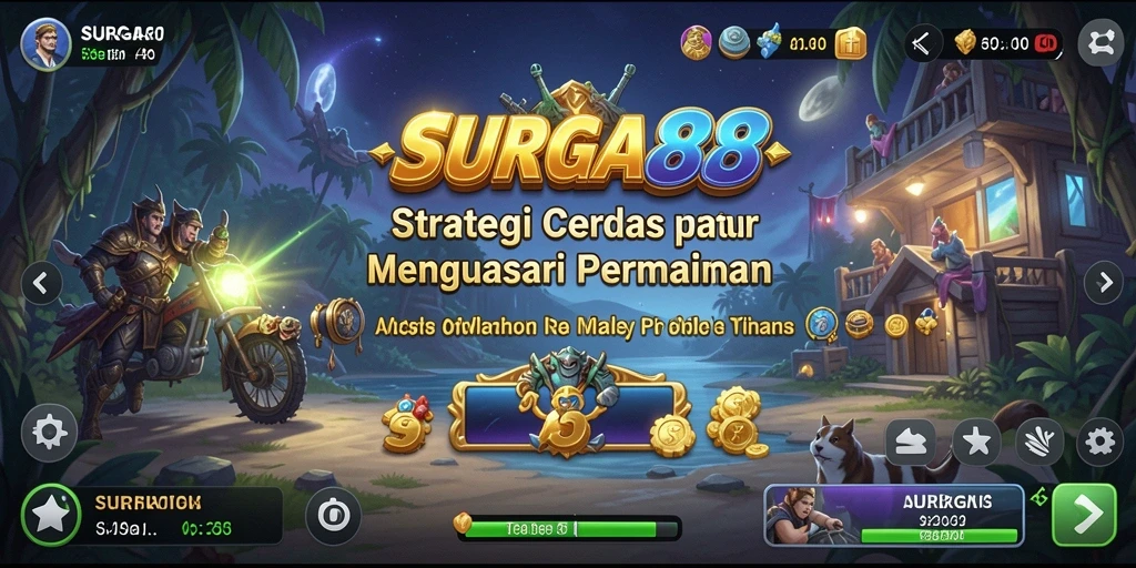 Tampilan gameplay SURGA88 yang menegangkan dan penuh strategi.