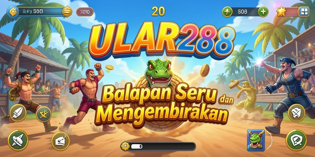 Tampilan menarik dari gameplay balapan ULAR288 yang mendebarkan.