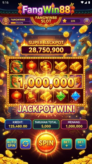 Tampilan antarmuka pengguna aplikasi fangwin88 yang intuitif.